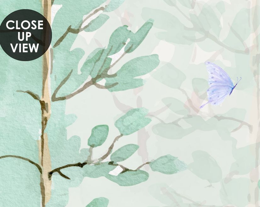 Poplar Tree Vintage Forest Wallpaper Mural