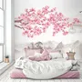 Cherry Blossom with Mountain Landscape Wallpaper Mural