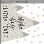 Kids Gray Mountains and White Snow Wall Decal Sticker