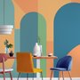 Geometric Abstract Shape Art Deco Wallpaper Mural