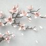 3D Look Pink Magnolia Blossom Wallpaper Mural