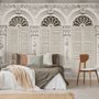 Faux Window Shutter Wallpaper Mural