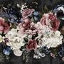 Watercolor Dark Peony Floral Wallpaper Mural