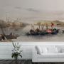 Seashore in Rural Life Historical Art Wallpaper Mural