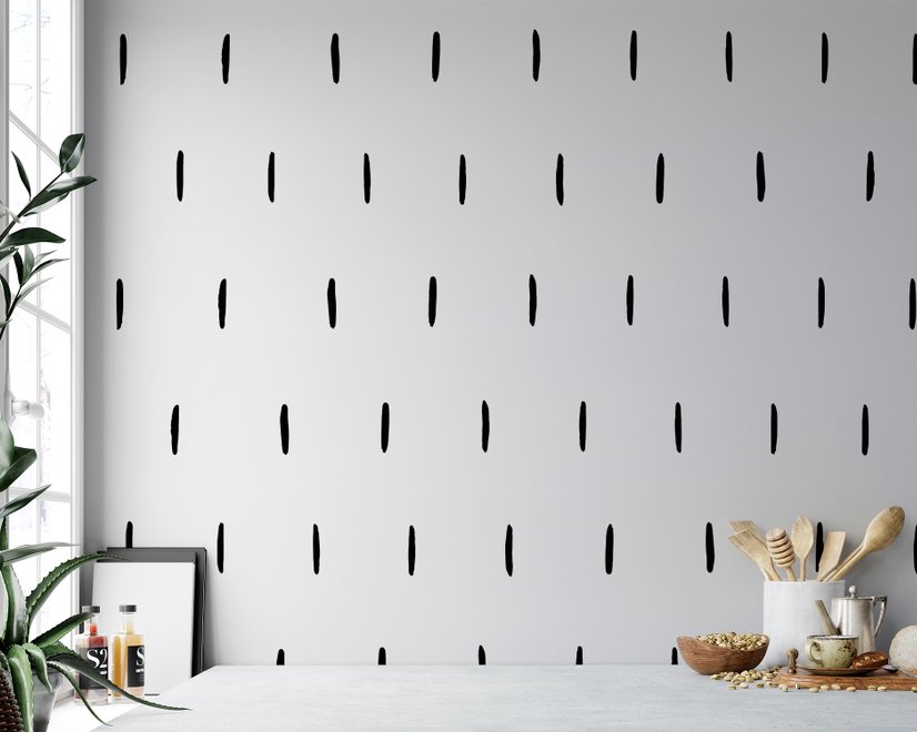 Geometric Black Line Wall Decal Sticker