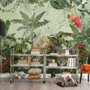 Tropical Jungle Plants Wallpaper Mural