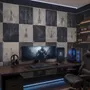 Monochrome Medieval Chessboard Historical Wallpaper Mural