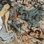 Retro Japanese Artistic Girl Wallpaper Mural