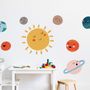 Kids Wall Decal Sun and Planets Wall Decals