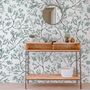 Monochrome Botanical Plants Chinoiserie Wallpaper Mural