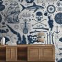 Sailor Map Adventure Kids Wallpaper Mural