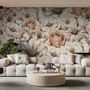 Romantic Garden Bloom Floral Wallpaper