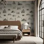 Vintage World Architecture Sketch Wallpaper Mural