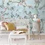Watercolor Chinoiserie Floral Peony Blossom Wallpaper Mural