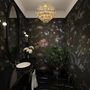 Dutch Flower Peony with Tulips Dark Floral Wallpaper Mural