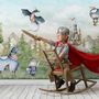 Kids Dragons Fairytale Cute Prince and Princess Wallpaper Mural