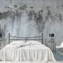 Gray Brown Grunge Cement Style Wallpaper Mural