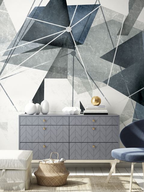 Moderne Geometrische Dreiecks-Fototapete