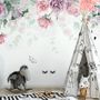 Vintage Peony Flowers Wallpaper Mural