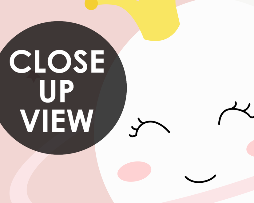Nursery Soft Moon with White Cloud in the  Sky Wallpaper Mural
