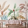 Papier peint panoramique de bananiers tropicaux colorés