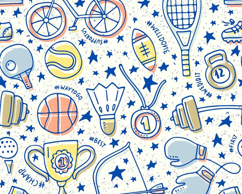 Papier peint des enfants, des figures sportives et de la motivation