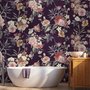 Vintage Dunkles Blumenbouquet Fototapete
