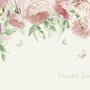 Fototapete mit Pink Flower Art