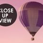Serene Sunset Lavender and Balloon Landscape Wallpaper Mural