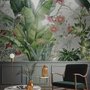 Nostalgic Forest with Colorful Flowers Wallpaper Mural
