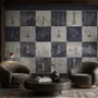 Monochrome Medieval Chessboard Historical Wallpaper Mural