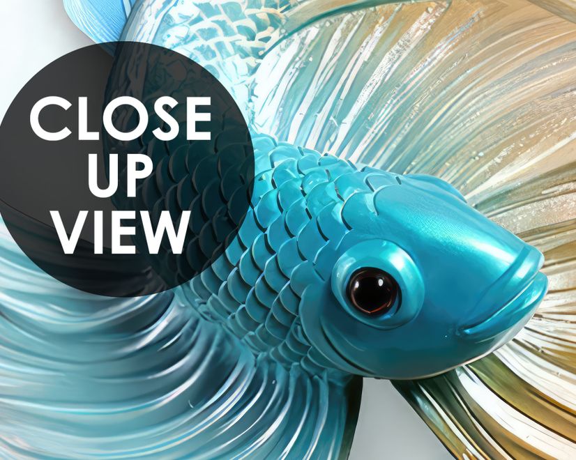 Abstract Guppy Fish Wallpaper Mural