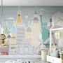 Papier peint bâtiments emblématiques pour enfants