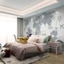 Vintage World Map with Old Hot Air Balloon Wallpaper Mural