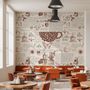 Vintage Coffee Story and Teapot  Wallpaper