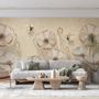 Monochrome Poppy Flower Wallpaper Mural