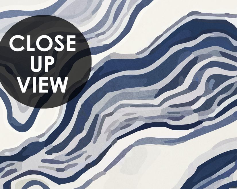 Nordic Abstract Waves Wallpaper Mural