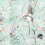 Chinoiserie Peony Blossom with Chinese Birds Wallpaper Mural