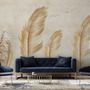 Brown Feather Wallpaper Mural