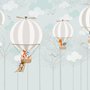 Papier peint Montgolfières avec animaux