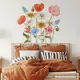 Colorful Wildflowers Wall Decal Sticker