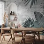 Old Tropical Leaf Wallpaper Mural
