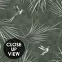 Tropical Palm Leaf and Birds Wallpaper Mural