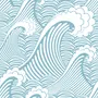 Kids Ocean Wave Pattern Wallpaper Mural