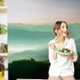 Misty Mountain Green Forest Scenic Wallpaper Mural