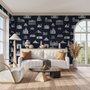 Vintage World Architecture Sketch Wallpaper Mural