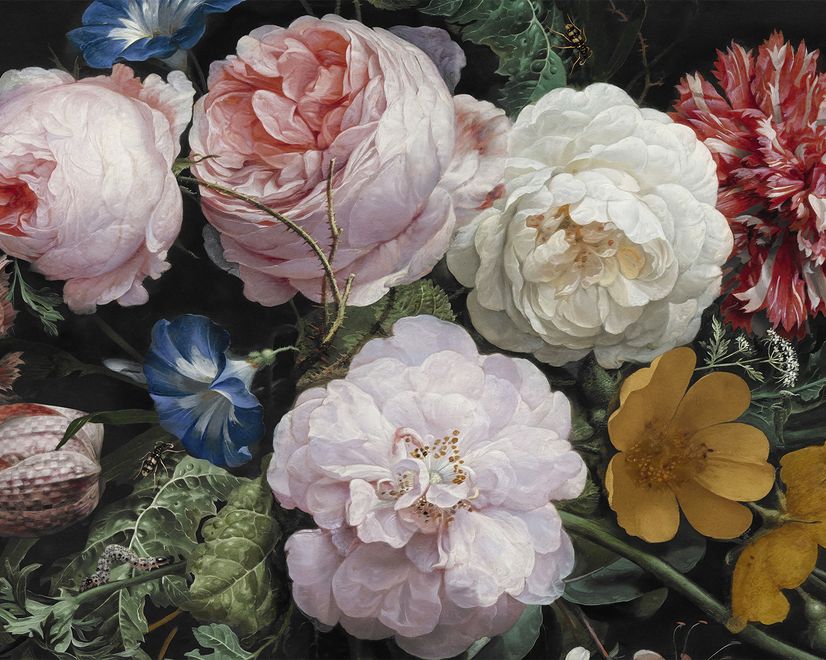 Papier peint bouquet de fleurs victoriennes néerlandaises