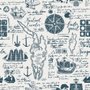 Papier peint panoramique encré pour enfants