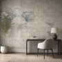 Nostalgic Lotus Flowers Wallpaper Mural
