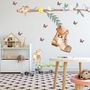 Kids Woodland Shoe home with Coala and Little Birds Wall Decal Sticker